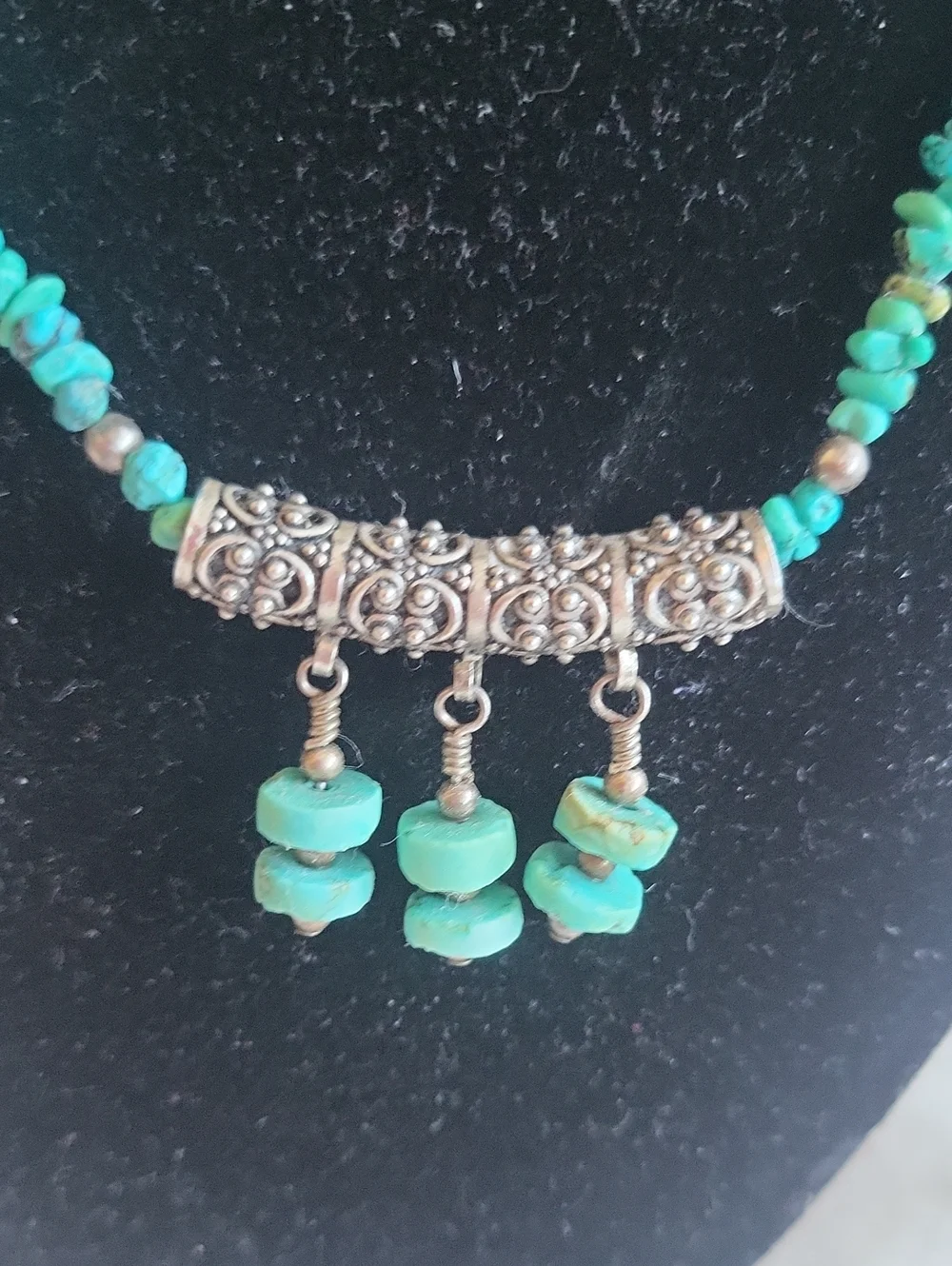 Turquoise Bead Necklace & Earring Set - Women's Jewelry